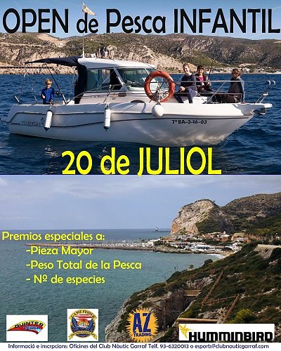 nauticgarraf's tweet photo. Este sábado Open de Pesca Infantil, una jornada para que los más pequeños disfruten del arte de la pesca con los profesionales de nuestra Sección. Inscripciones gratuitas. #nauticgarraf #garraf #sitges #barcelona #mar https://t.co/4VfXvXPCXC