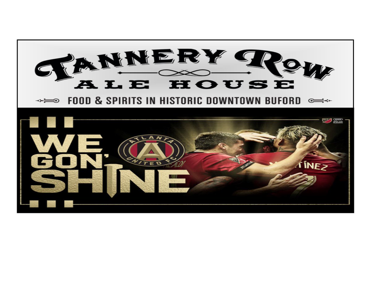 For those not heading downtown for <a href="/ATLUTD/">Atlanta United FC</a> game, come on in and enjoy it on our 17ft megatron! Kick off is at 7pm. <a href="/TerminusLegion/">Terminus Legion</a> <a href="/FootieMob/">Footie Mob</a> <a href="/JillianSakovits/">Jillian Sakovits</a> <a href="/FOXSportsSouth/">Bally Sports South</a> <a href="/680TheFan/">680 The Fan</a> <a href="/FOXSoccer/">FOX Soccer</a>