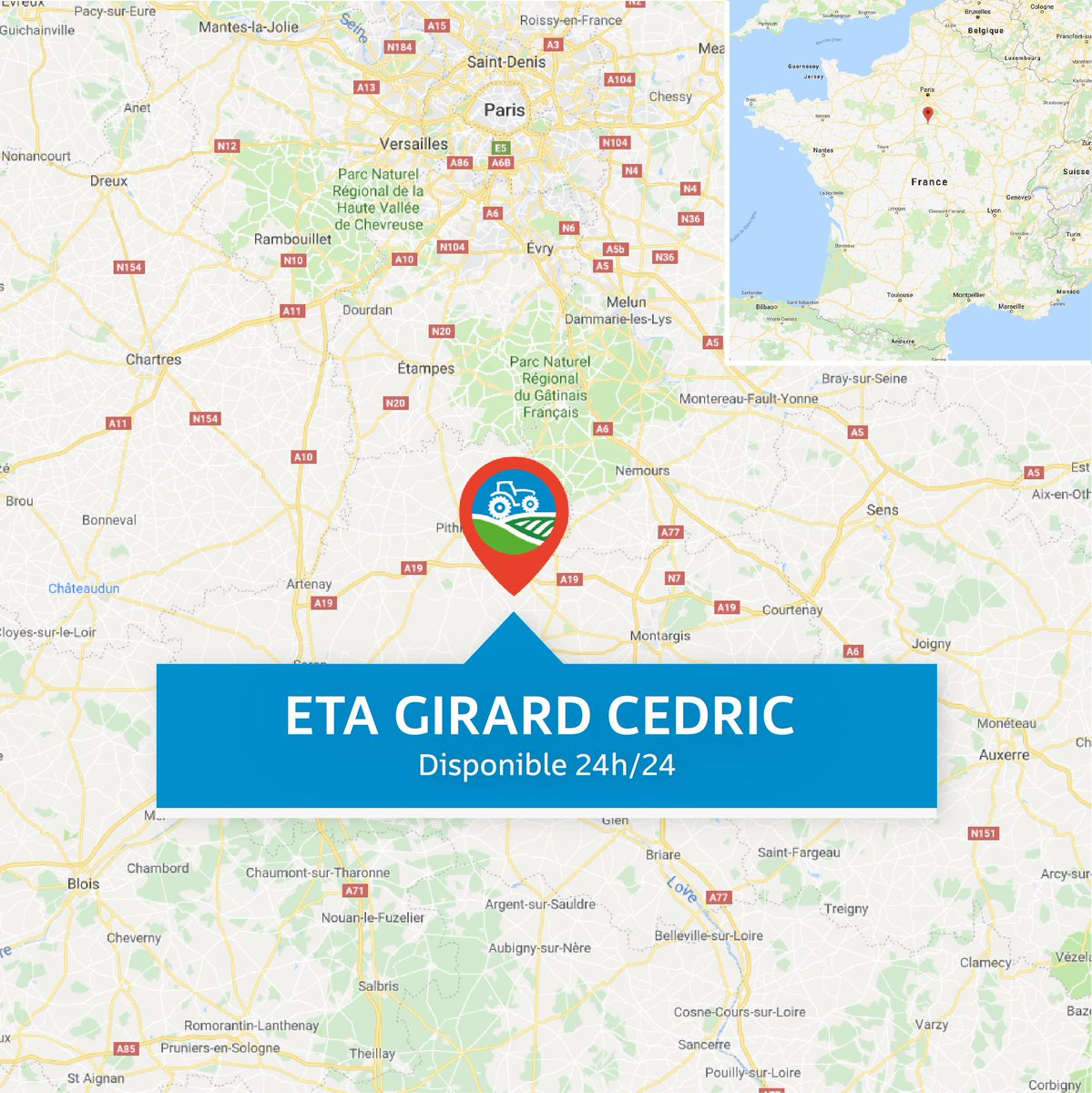 linkinfarm (@linkinfarm) on Twitter photo Agriculteurs et agricultrices du département du Loiret (45) l'ETA GIRARD CEDRIC est désormais disponible 24h/24 sur #Linkinfarm 🚜
Découvrez et réservez ses prestations sur linkinfarm
⬇️
linkin.farm/checkout/searc… Agriculteurs et agricultrices du département du Loiret (45) l'ETA GIRARD CEDRIC est désormais disponible 24h/24 sur #Linkinfarm 🚜
Découvrez et réservez ses prestations sur linkinfarm
⬇️
linkin.farm/checkout/searc…