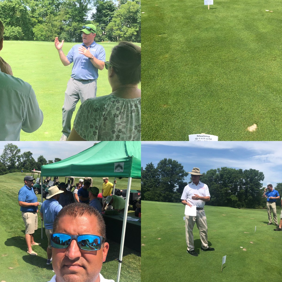 Turfman77's tweet image. Thx u @CBCC_Grounds @BASFTurf_us @pjramina and Dr Clark for a great showing of two amazing new products coming to NJ.  Maxtima and Navicon getting ready to apply!! @HarrellsLLC @GCSANJ1926 #hotnhumid #sweatbox #pureturf