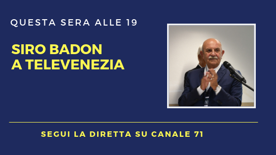 ConfindustriaVe's tweet photo. Il Presidente di #Acrib Siro #Badon questa sera a #TeleVenezia
â° Appuntamento alle ore 19 - 20 - 20.30 - 23 sul canale 71 del digitale terrestre https://t.co/ShqBz6DGCU