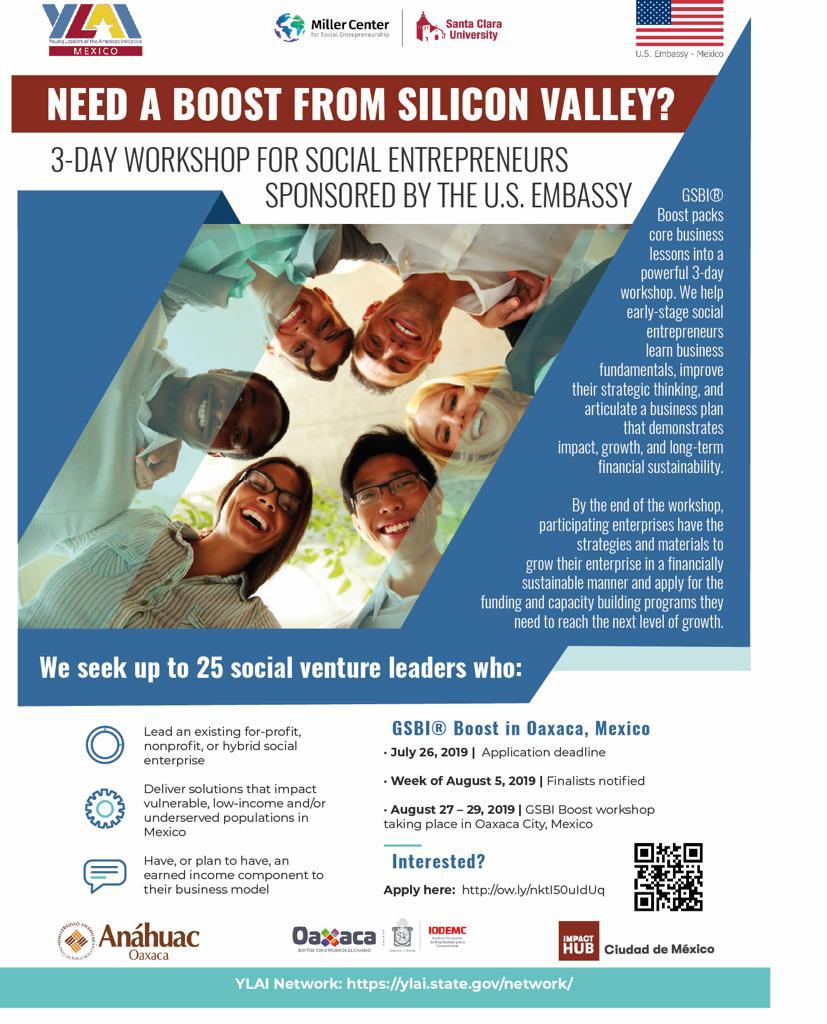 ImpactHubCDMX's tweet image. Looking for the top social ventures in Mexico to be part of @MillerSocent exclusive GSBI BOOST program next month.

Need a boost for your startup? Apply today for this opportunity
#startuplife #socent #Entrepreneurship