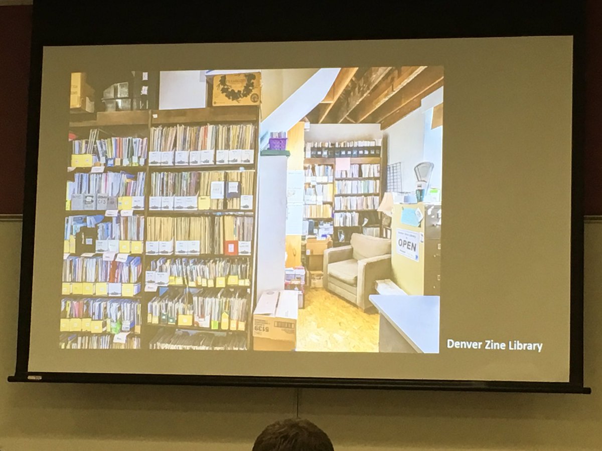 loradeets's tweet image. Shout out for the Denver Zine Library at #SHARP19! - key resource for Emilie Hardman and Laura J. Miller re: amateur and autonomous publishing of vegetarian and vegan cookbooks