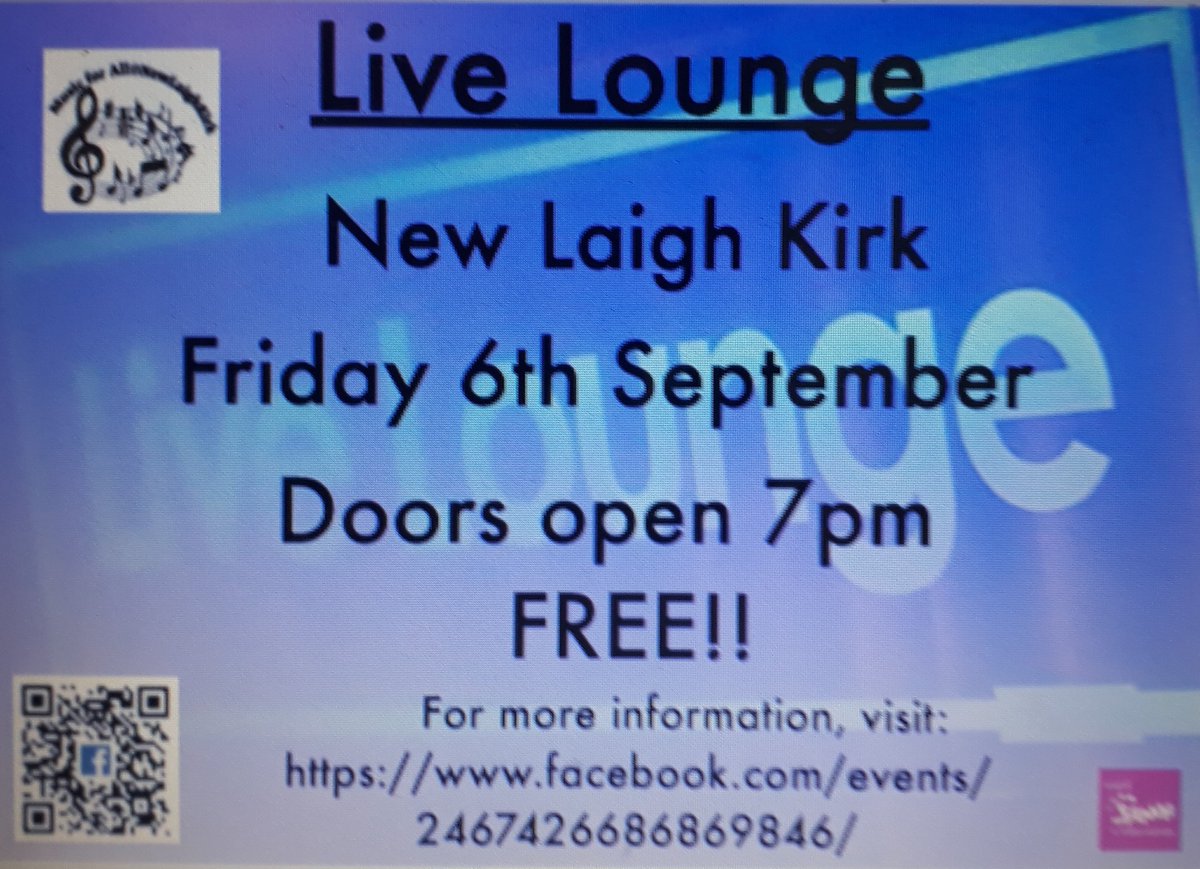 NLKkilmarnock's tweet photo. 🆓entry to exciting showcase event for young musicians🎶. Fri 6 Sept 7.30, New Laigh Kirk. By arrangement with Rip It Up, features: Stara Zagora, Lori Smith, Martyn McGilvray &amp; Sasha Kaloheris #Kilmarnock #Community #MentalHealth #MusicForAll https://t.co/A3o0Jk3yuH
