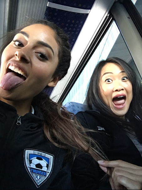 #WednesdayMotivation glamshot, featureing <a href="/theEileenLi/">Eileen Li</a> and @ClarkBacko! #21Thunder