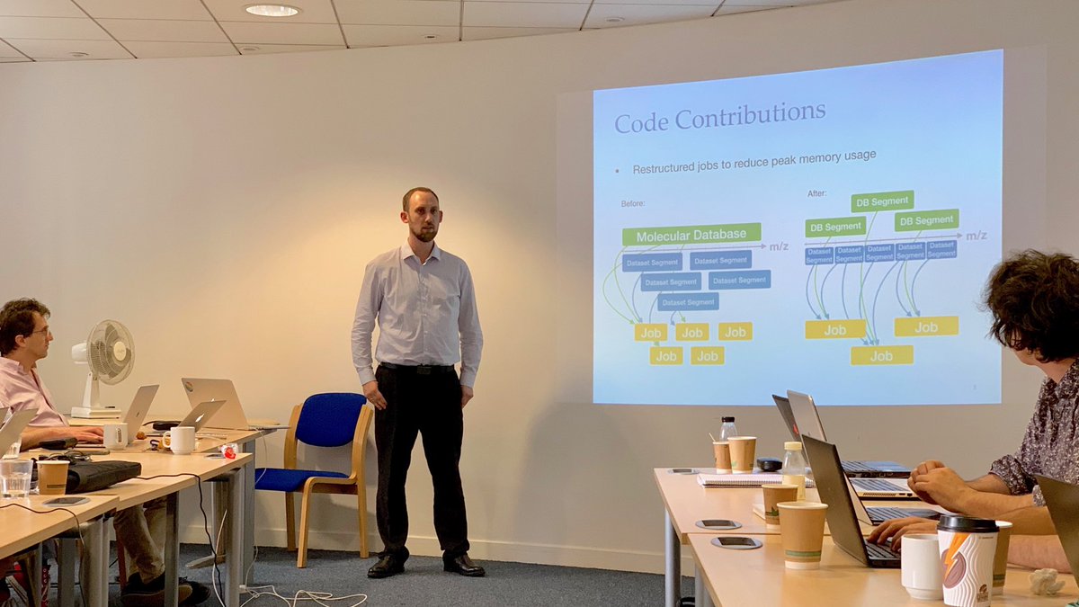 Theodore Alexandrov (@thalexandrov) on Twitter photo <a href="/Lachlan_EMBL/">Lachlan</a> presenting on joint work with <a href="/intsco/">Vitaly</a> and <a href="/vernikgil/">Gil Vernik</a> from <a href="/IBMResearch/">IBM Research</a> on bringing <a href="/metaspace2020/">METASPACE cloud platform for spatial metabolomics</a> to the next level by employing #serverless #parallel #computing technology / project meeting <a href="/cloudbutton2020/">H2020 CloudButton</a> <a href="/Lachlan_EMBL/">Lachlan</a> presenting on joint work with <a href="/intsco/">Vitaly</a> and <a href="/vernikgil/">Gil Vernik</a> from <a href="/IBMResearch/">IBM Research</a> on bringing <a href="/metaspace2020/">METASPACE cloud platform for spatial metabolomics</a> to the next level by employing #serverless #parallel #computing technology / project meeting <a href="/cloudbutton2020/">H2020 CloudButton</a>