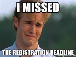 Don't be this guy, make sure you sign up for all registrations before the deadline!!! Head over to our website at: coldwaterpicnic.com/event-forms/ to sign up for everything!! 

#CCP19 is only 15 days away!!!