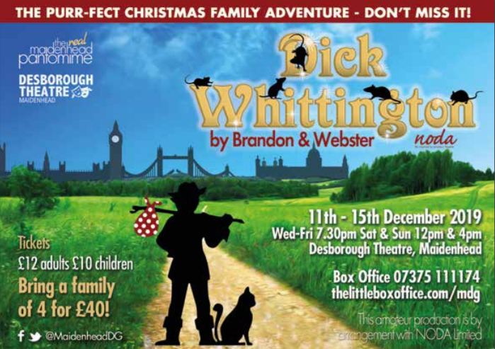 MaidenheadDG's tweet photo. Audition dates announced for Panto 2019 and tickets on sale now! https://t.co/9SNUOS5np7