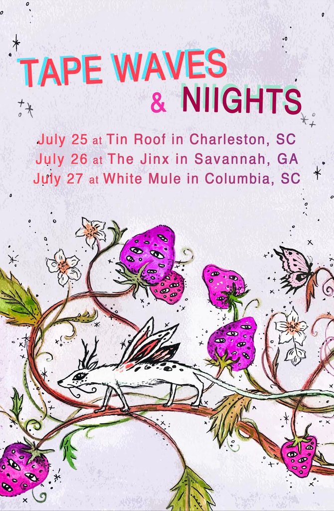 sunpedalrec's tweet photo. Which show are you catching @NIIGHTStheBAND and @tapewaves at? 👀⁠
@TinRoofWAshley @thejinx912 @WhiteMuleCola⁠
.⁠
.⁠
.⁠
⁠
⁠
#love #art #singer #newmusic #guitar #rock #concert #artist #niights #tapewaves #charleston #savannah #columbia #friends #party #photooftheday #fun https://t.co/QMNhb4et5E