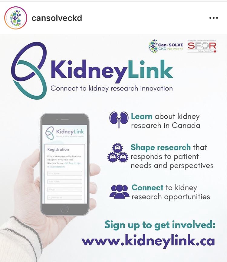TransplantAP's tweet photo. Introducing Kidney Link- a new online platform from @cansolveckd that connects you to #kidneyresearch innovation across Canada! Visit https://t.co/7qxNjgjjgv to register and find more information.
#KidneyDisease #kidney #kidneytransplant #research #kidneylink https://t.co/DuFaLClsq3