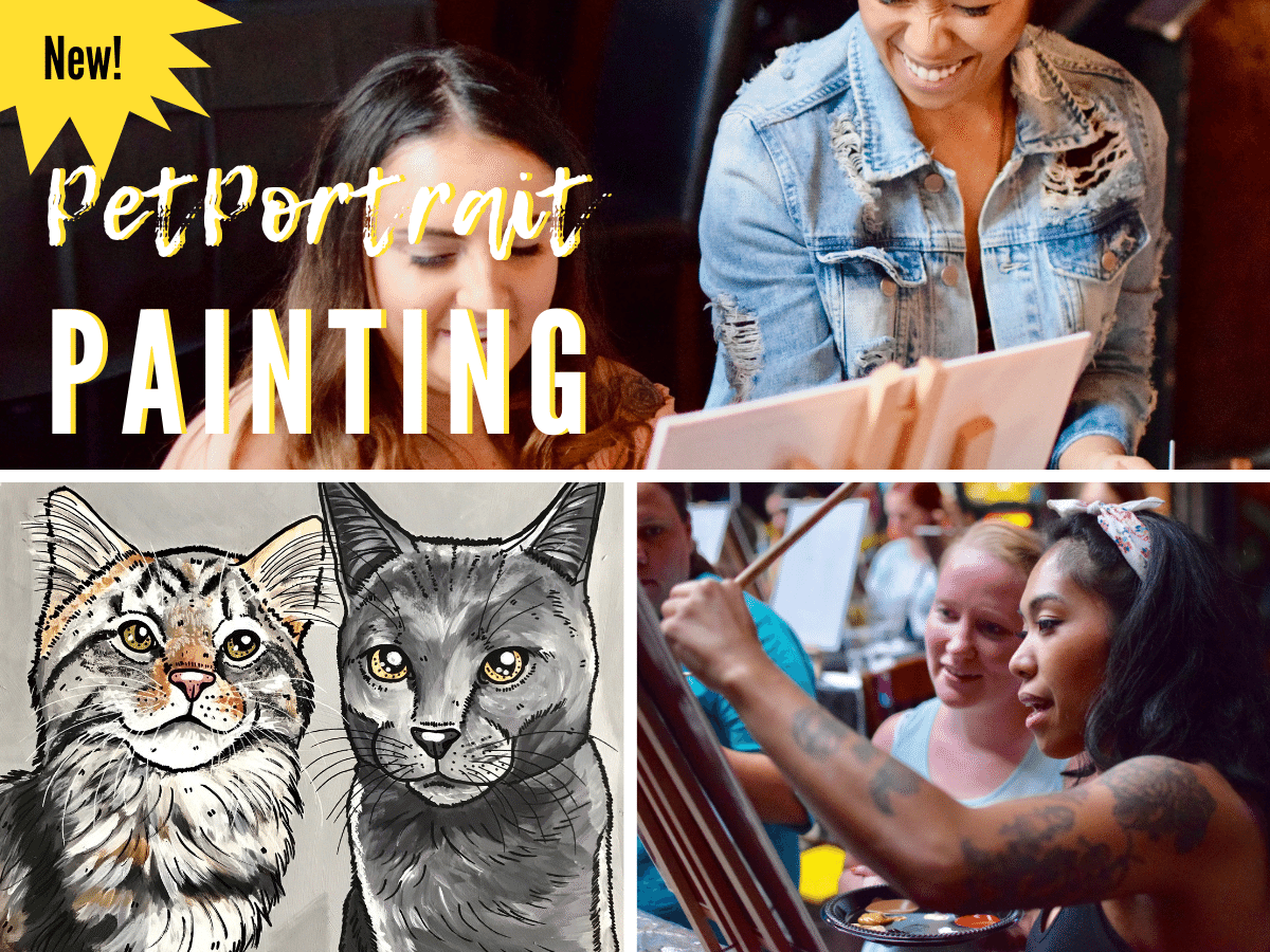 MeowMeetUp's tweet photo. Last Chance! ⏰ to sign up for Pet Portrait Painting!
#paintyourpetandsip will be instructing sessions on Sat &amp; Sun. This event will not be available w/o preregistration bc we have to prepare a canvas with your pet's picture on it.  Don't miss out!
#meowmeetup https://t.co/fZ6ikntnpb