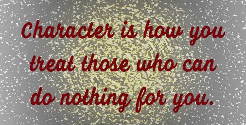 playmakers_org's tweet photo. Character is how you treat those who can do nothing for you. #teamplaymakers #payitforward #coachingcharacter https://t.co/Upsukr1zHB
