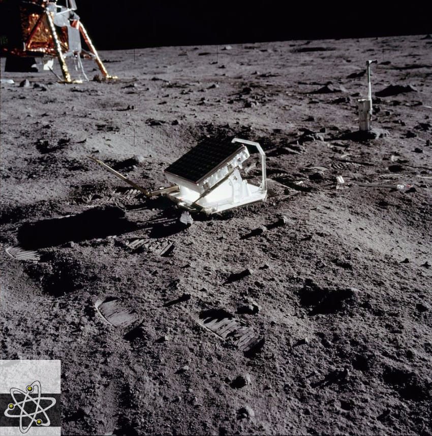 DiscoveryTXK's tweet photo. Fun Fact of the Day: While Neil Armstong and Buzz Aldren were on the moon they installed mirrors to the moons surface so that scientist on earth could shoot a laser at the moon and measure how far away the moon is at all times. #DPFACTS #MOONFACTS https://t.co/lXcBI4ud6h