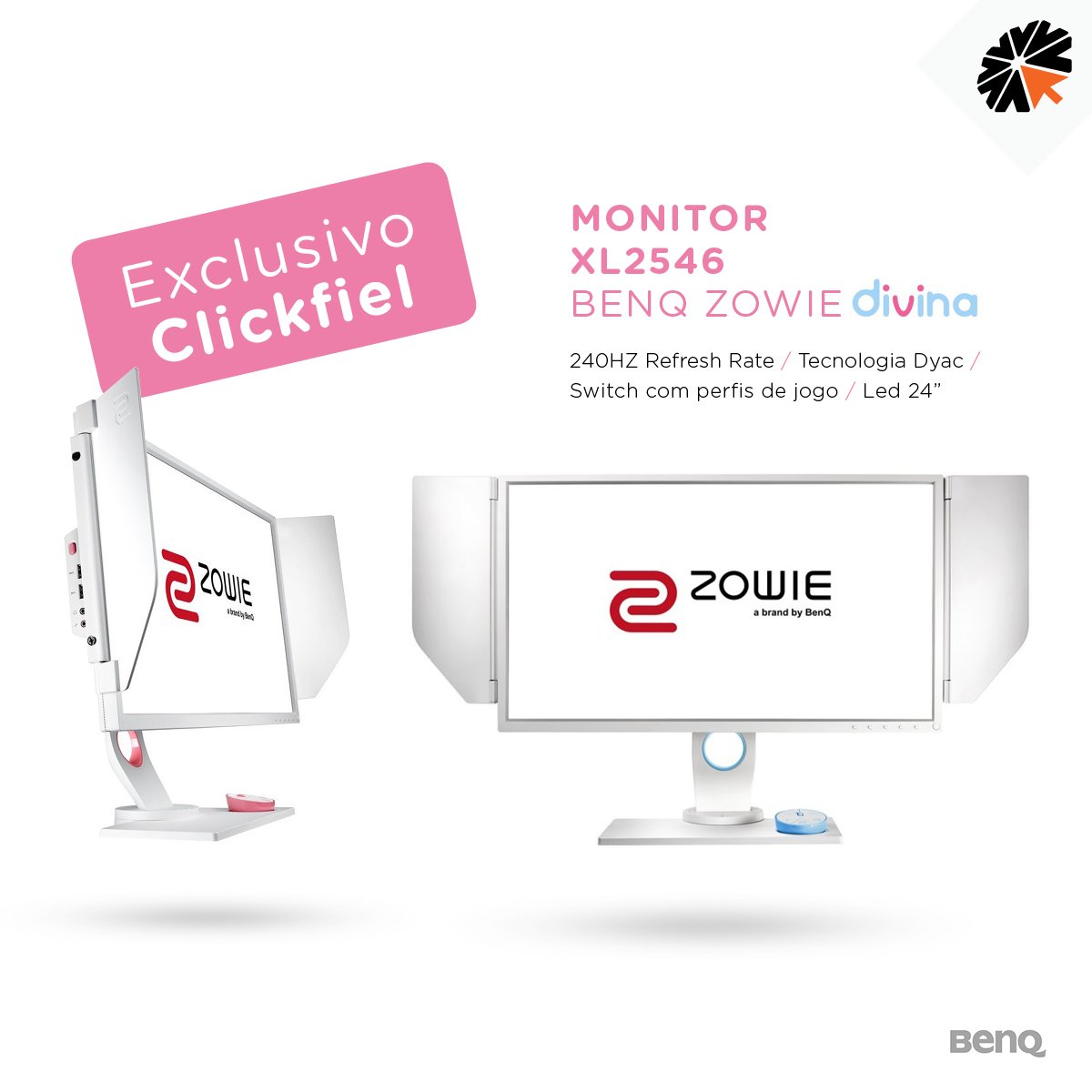 Chegaram os Monitores ZOWIE XL2546 Divina de 240HZ um exclusivo em Portugal da Clickfiel. Agarra já o teu e sente os jogos como nunca: bit.ly/2NZslZK

#240HZ #DIVINA #ZOWIE