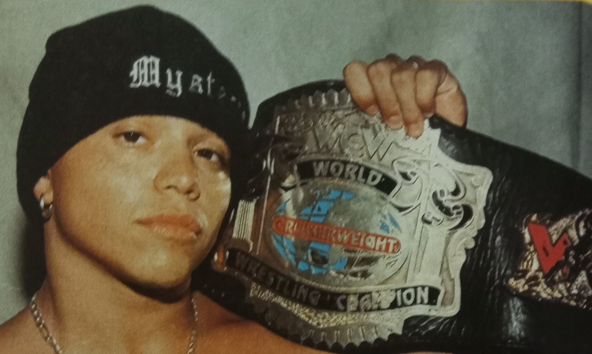 Rasslin History 101 An Unmasked Rey Mysterio Jr As The Wcw Cruiserweight Champion Back In 1999 T Co Ztgcuatp5b Twitter