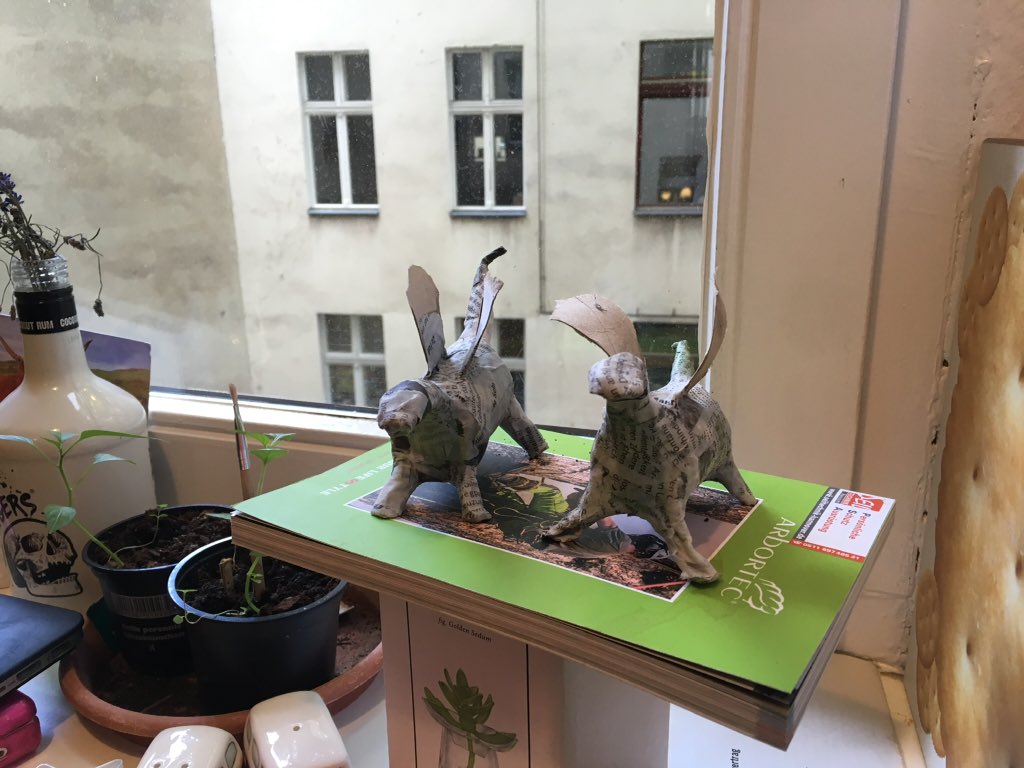 barefootaimless's tweet photo. Creating new dino's.... #art #berlin #project https://t.co/9BobBnl0kN