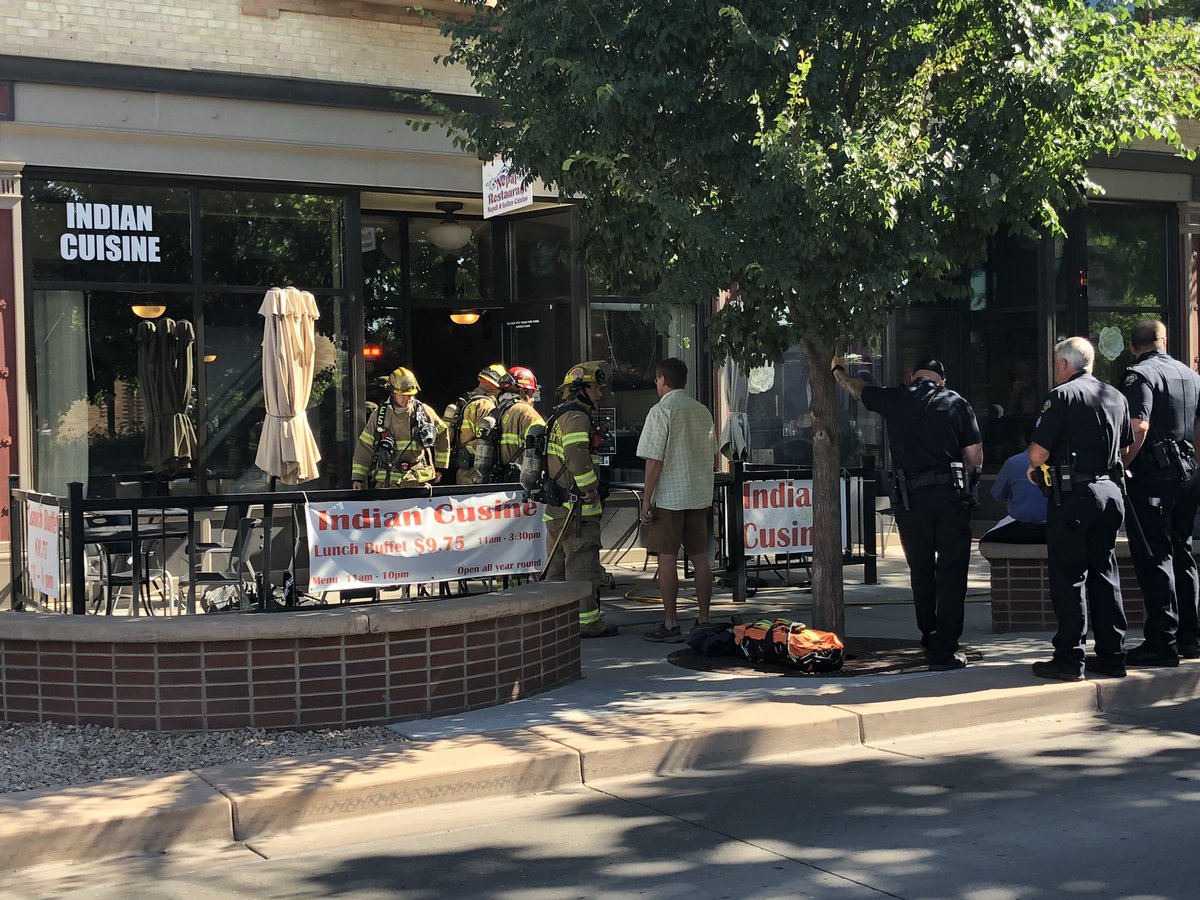 Katielangford35's tweet photo. Happening now: small fire at Nepal resteraunt, 356 Main, has shut down Main Street between 3rd and 4th St. Fire is out, no injuries, no spreading to other businesses. @DailySentinelGJ https://t.co/gSP3WkifaA