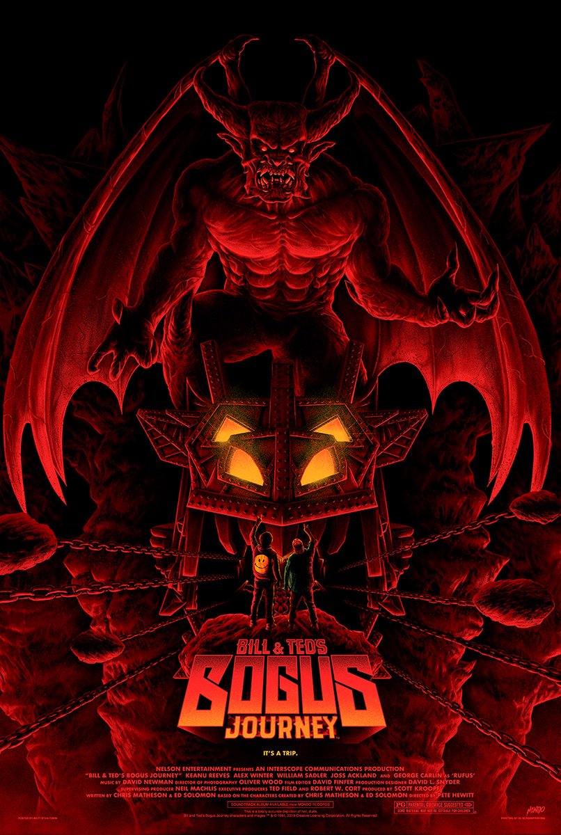 BillandTed3's tweet image. Want to make your @Comic_con even MORE excellent? Stop by the @MondoNews booth #435 to grab this totally triumphant Bill &amp;amp; Ted t-shirt and limited edition print from artist @mattryantobin! Party on, dudes! 🎸🤘🏻#BillandTedFaceTheMusic #SDCC