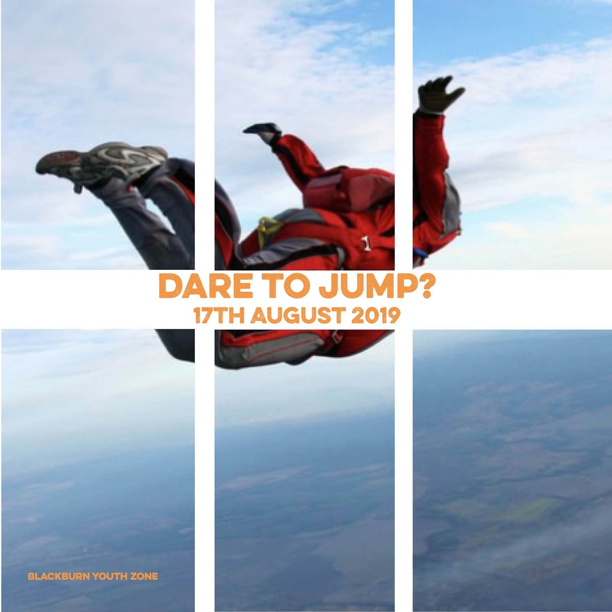 Dare to jump for BYZ? You can make a difference!

Skydive for BYZ on 17th August and help us raise funds so we can support young people+provide them with somewhere to go, something to do and someone to talk to. Ring 01254 292000 to register your interest

blackburnyz.org/byz-skydive-17…