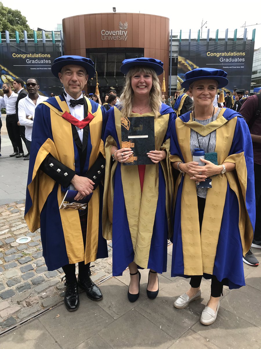DaniLabhardt's tweet photo. Today I graduated for the last time with a PhD!! Got to wear the floppy hat and all 😊 thank you to my wonderful supervisors for getting me through!! 🎓😊 @ProfSarahBrown @nadine_mckillop https://t.co/UDMkHzqEMV