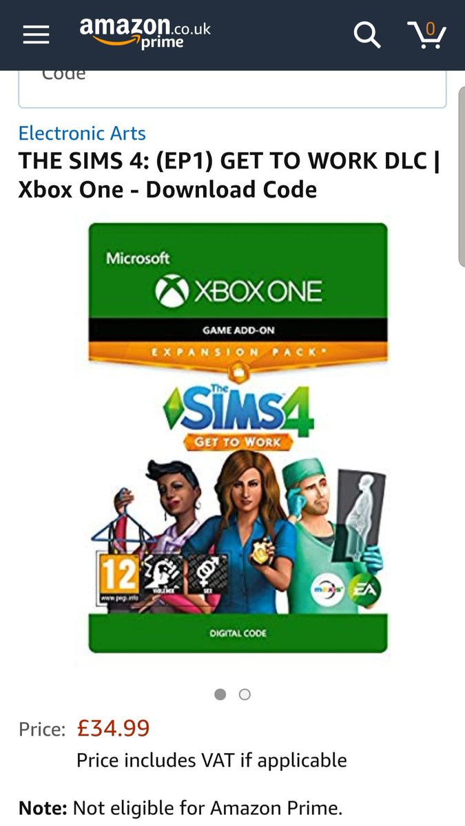 c0smicprinces5's tweet photo. So I'm an absolute idiot and accidentally bought #sims4 #gettowork for xbox instead of PC 🙃
I'm looking to sell it (for about £20ish, maybe a little less) or exchange for a PC code as it's non refundable 😭
#sims4expansion #selling #sims4gettowork https://t.co/v7567hB0cN