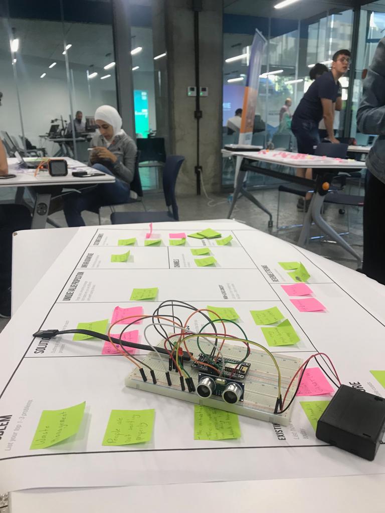 myiolab's tweet photo. Day 3 &amp; 4: Technical training and building the #prototype 👩🏻‍💻👨🏻‍💻
#iotforgood . Tomorrow is the pitch event and winner announcement ! Good luck to all, you are all winners :) @RiyadaInnovatio @BeirutDigitalD #twimpact #IoT #STEM #education #tech #socialentrepreneur  @microblocksfun https://t.co/9j0x5Lh3sC
