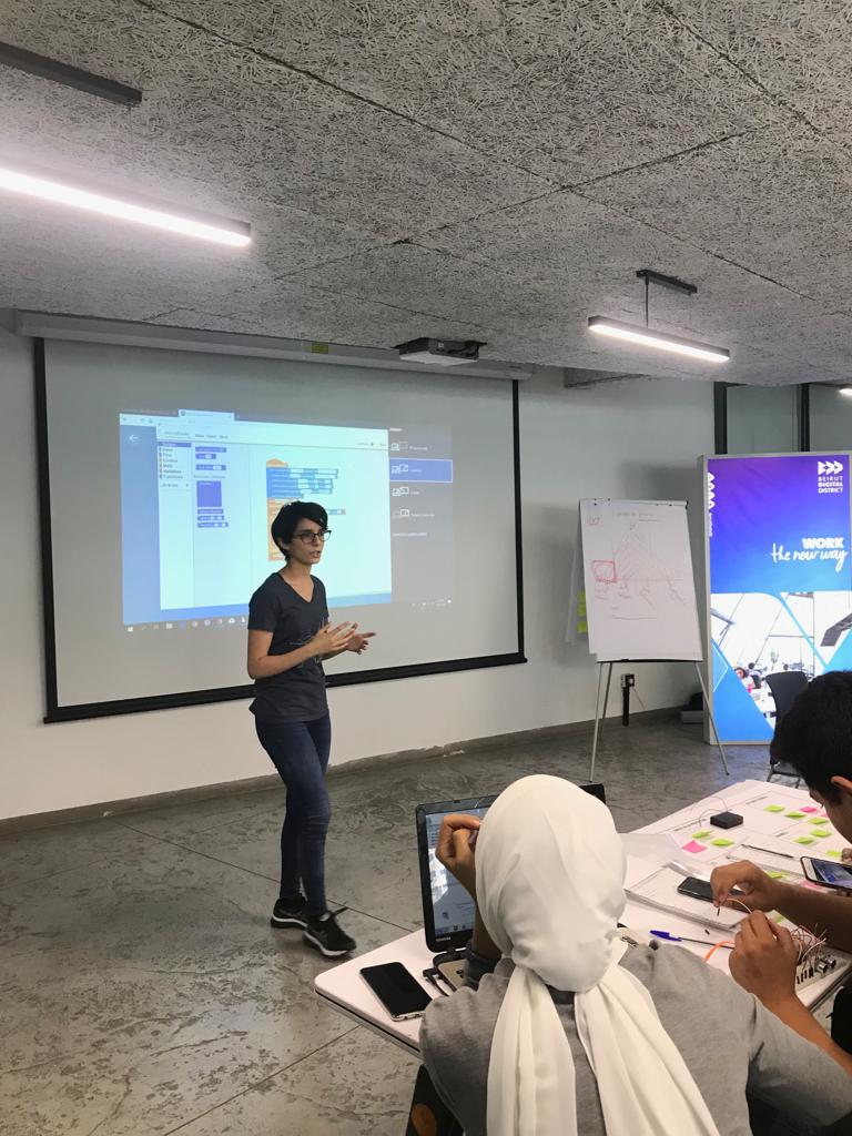 myiolab's tweet photo. Day 3 &amp; 4: Technical training and building the #prototype 👩🏻‍💻👨🏻‍💻
#iotforgood . Tomorrow is the pitch event and winner announcement ! Good luck to all, you are all winners :) @RiyadaInnovatio @BeirutDigitalD #twimpact #IoT #STEM #education #tech #socialentrepreneur  @microblocksfun https://t.co/9j0x5Lh3sC