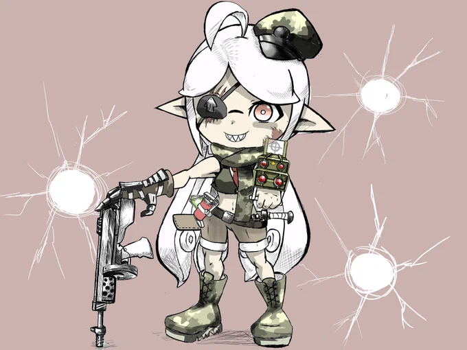 守る為に私がいるインクリングソルジャー 