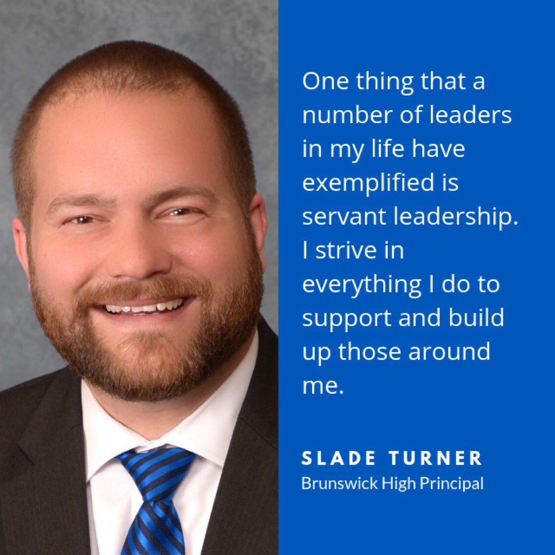 GlynnCountySSAC's tweet photo. Meet Slade Turner, the new principal for Brunswick High School. His motto, which just so happens to be Brunswick High School's mission, is to "Educate Each for the Benefit of All." Visit https://t.co/353VxfDuQX for more information. #weteachglynn #gcsspride #piratenation https://t.co/Sd1SuBhs9V