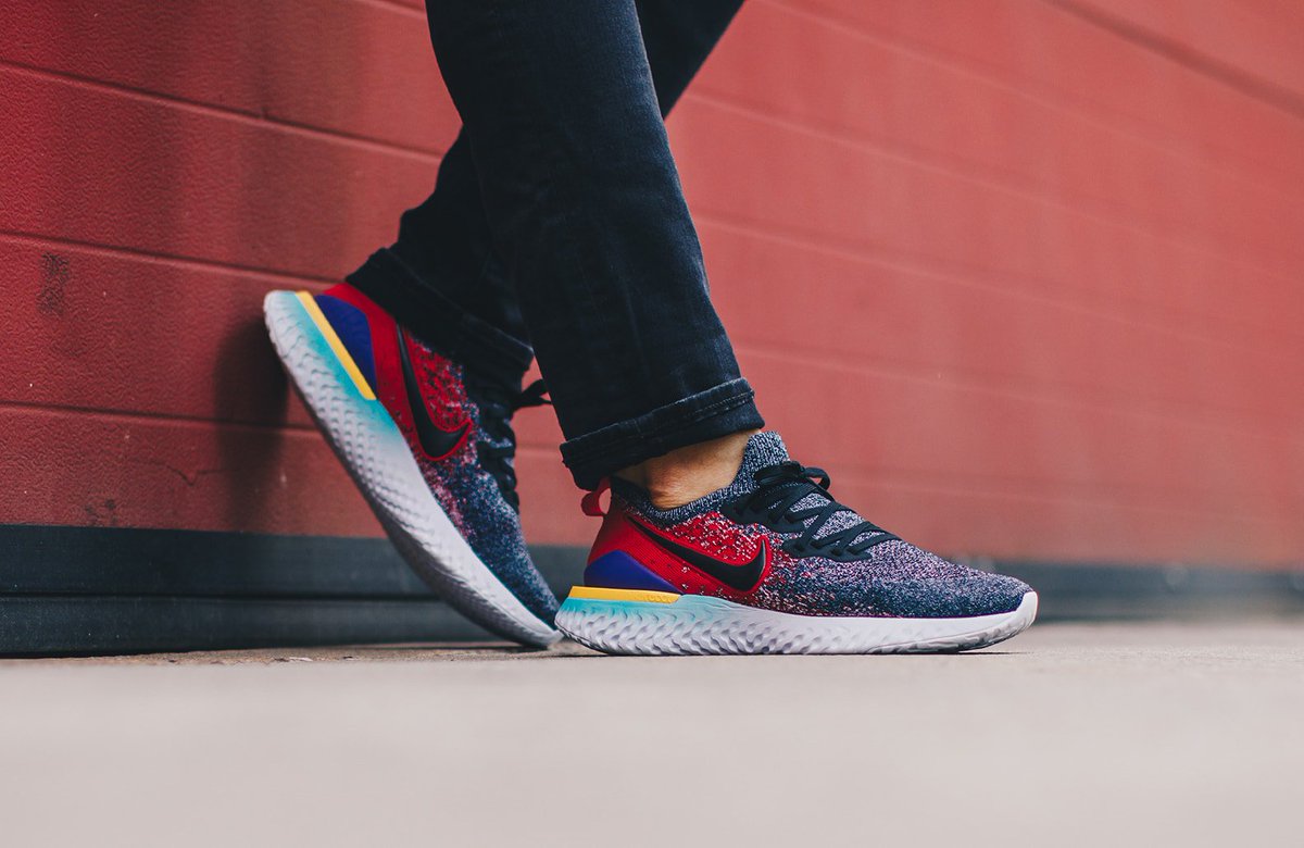 nike epic react with jeans