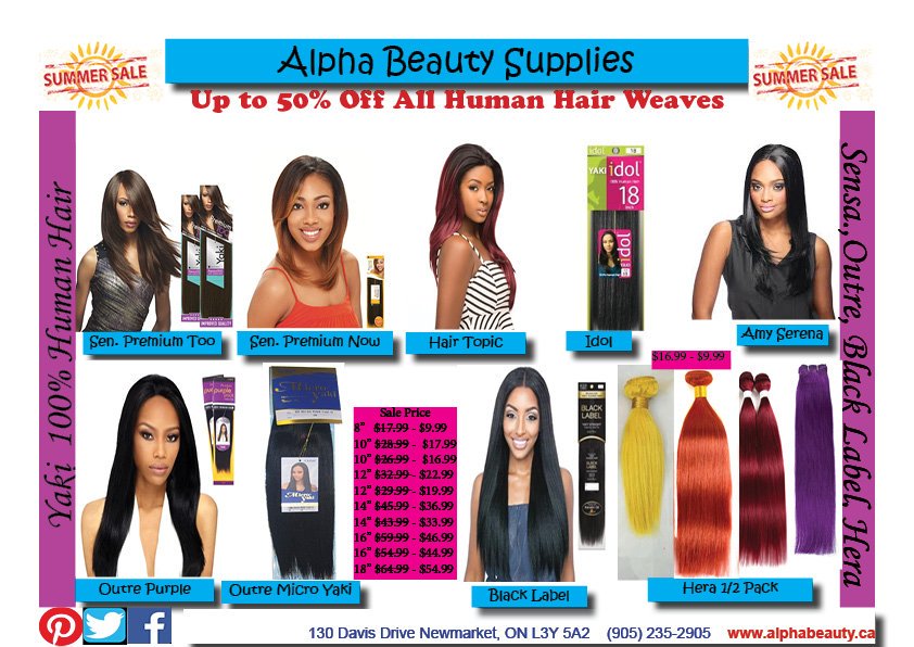 alphabeautysup1's tweet photo. ***STORE CLOSING SALE***

Alpha Beauty Supplies is Closing Physical Location. Products will be sold online Effective August 1st 2019.

All Human Hair Weaves now on sale from $8.99 https://t.co/TKBxk2PwKW