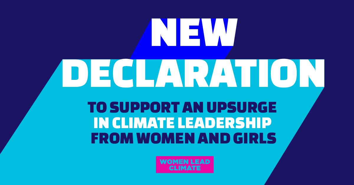 WeLeadClimate's tweet image. The #WomenLeadClimate Declaration are proud to be working in collaboration with Chair of the @TheElders, Mary Robinson, @patmitchell  &amp;amp; @thedocsociety who invite us ALL to pledge, rise &amp;amp; lead on climate justice.  

Join us ✊🏽 
Sign the pledge now👇🏽

womenleadclimate.org