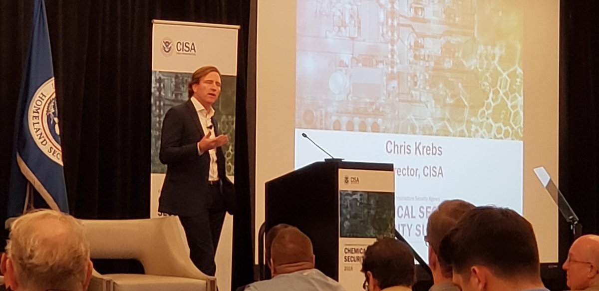 @CISAKrebs at #ChemSummit: 'The threat landscape is strategically different today than 15 years ago' #ChemicalSecurity