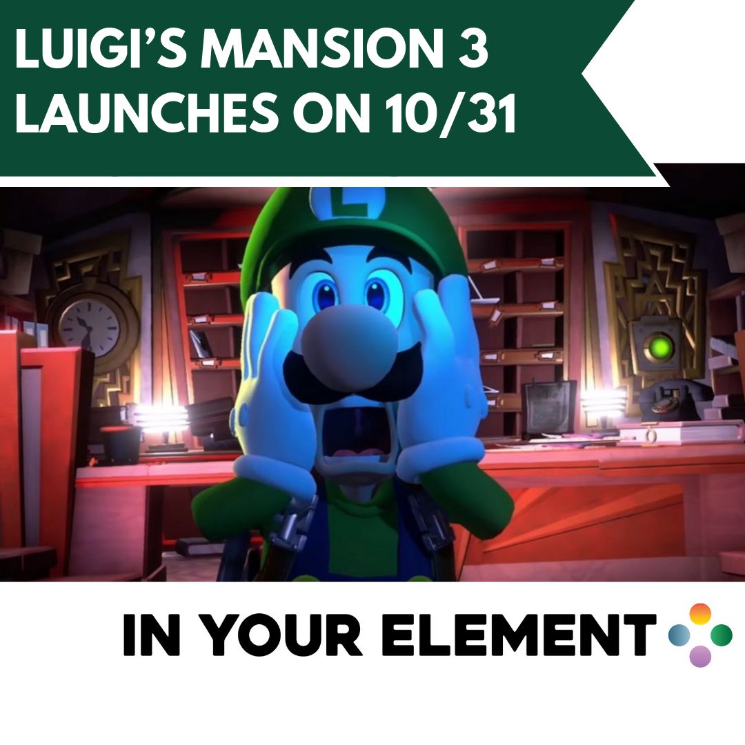 IYEpodcast's tweet photo. Are you ready for some spookies? Luigi’s Mansion 3 launches October 31, 2019 exclusively for #NintendoSwitch! https://t.co/pwVE997KrZ
