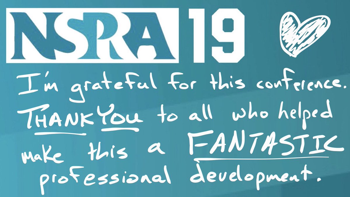 I’m grateful for #NSPRA2019! It has been a FANTASTIC event, even for a #SchoolPR rookie who was #New2NSPRA! #K12PR