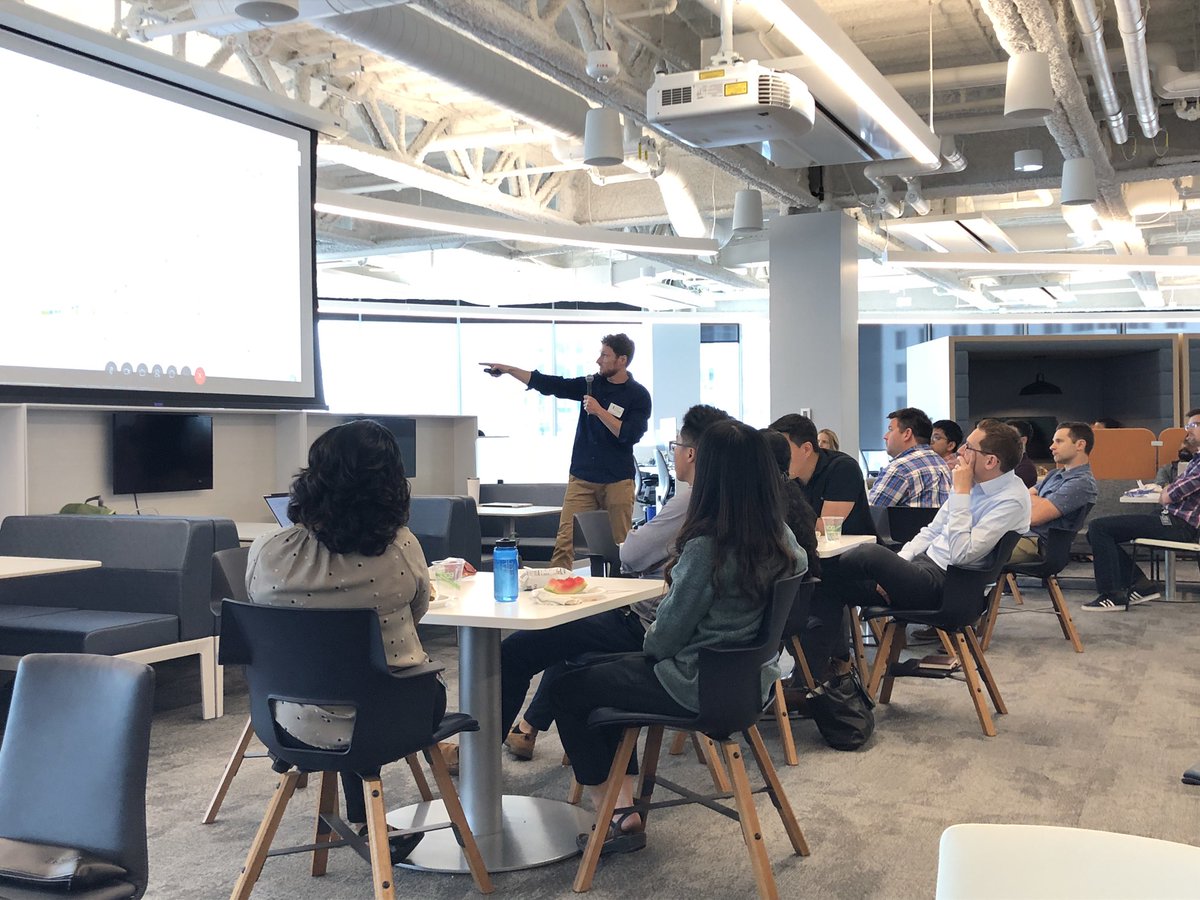 MTobinCISO's tweet photo. .@jbloom22 Thanks for the awesome lunch and learn talk fusing mathematics, compbio informatics, engineering, oncology, genomics, and some #infosec thrown in. #ourcodecrushescancer #uniquelyfmi @broadinstitute @FoundationATCG https://t.co/DtFIW5gBco