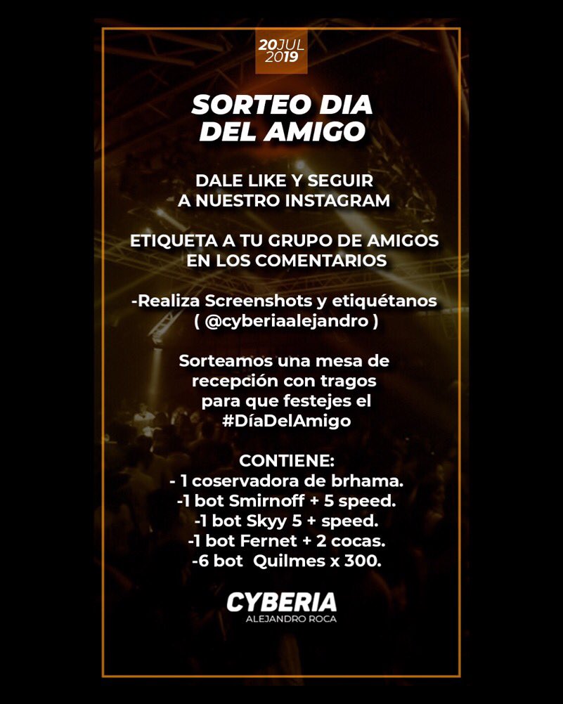 -PARTICIPA, EN NUESTRO INSTAGRAM.!!
.
EL GANADOR DEL SORTEO DEBE CUMPLIR CON LOS REQUISITOS DEL SORTEO, SUETE A TODOS💫