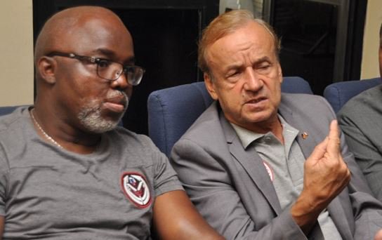 vanguardngrnews's tweet photo. Gernot Rohr: Nigerians want Super Eagles coach to go.
NFF Chairman, Amaju Pinnick, says NO.
What is your reaction? https://t.co/o7U2tXAhnT