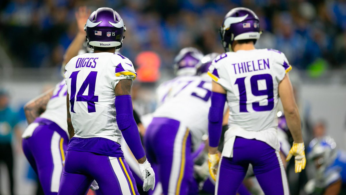 Vikings's tweet photo. .@athielen19 and @stefondiggs combined for 2,394 yards and 18 touchdowns last season and were ranked the league's second-best wide receiver duo per https://t.co/a9whnIPbiD.

📰: https://t.co/smGqhylkoT https://t.co/I545laK0Wy