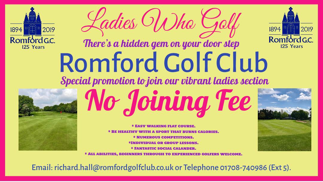 Romfordgolfclub's tweet photo. Ladies interested in golf ? Please contact our office for more information #ladymemberswelcome #ladieswhogolf #ladygolfers #perksofbeingamember #golf #healthytoplaygolf #burnthosecalories #membersgolfclub #membersonly #easywalkingcourse #girlswelcome #girlswhogolf #placetobe https://t.co/5TOtcOi9RX
