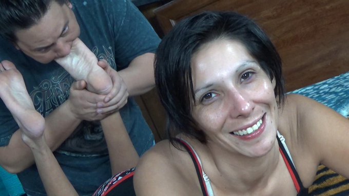 From Zero to Sixty...  I started out gentle with Naomi Lynn's feet and you can tell by her evolving facials