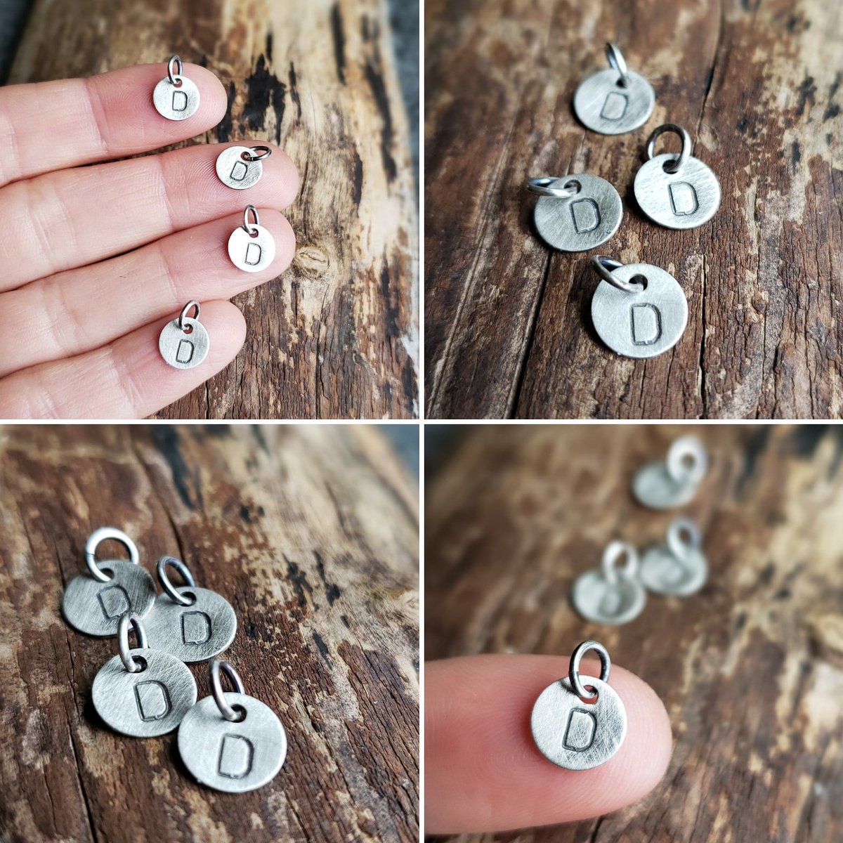 TinaWillART's tweet photo. Having fun with some little Sterling Silver Ds this morning 😊 These cuties will ship out to their new home today! Happy Wednesday everyone! 🌞 https://t.co/xSjgA0THzY #silverpiratejewelry #handcrafted #madewithlove https://t.co/WI1k04whB3
