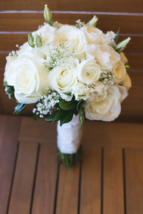 Some of our #beautiful #bridalbouquets #whiteflowers #roses #peonies #handtied
