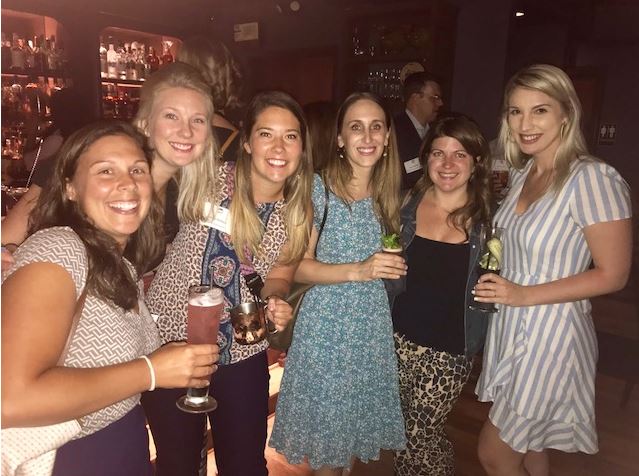 CREW_Clt's tweet photo. Last night, we had a great turnout for our President's Reception @ Dot Dot Dot.  Lots of networking, prizes and of course tasty beverages.  Thanks everyone for coming out! #CREW #CREWClt #CRE https://t.co/kxJeCMXrot