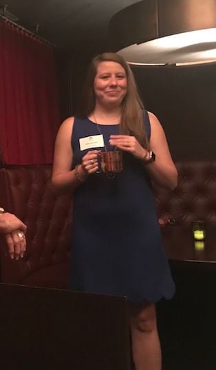 CREW_Clt's tweet photo. Last night, we had a great turnout for our President's Reception @ Dot Dot Dot.  Lots of networking, prizes and of course tasty beverages.  Thanks everyone for coming out! #CREW #CREWClt #CRE https://t.co/kxJeCMXrot