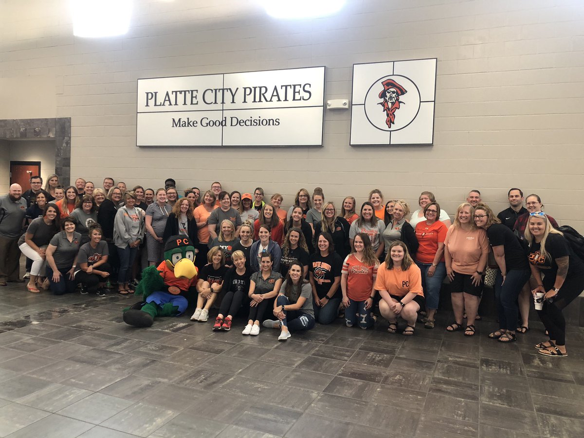 Day 3 of Curriculum Camp for Pirate Pride!  It’s always a great day to be a pirate!  A hug thank you to these dedicated educators for their time and commitment during the last few weeks of summer break! <a href="/PlatteCountyR3/">PlatteCountyPirates</a> #pcr3pd #pcr3proud