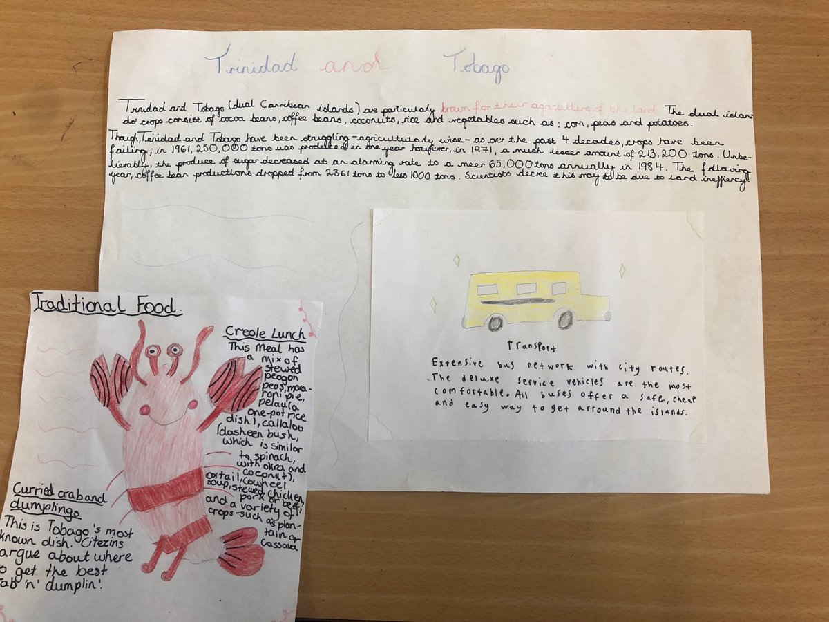 uptonclass6b18's tweet photo. Today for the Geography fair, we prepared work to show our parents and carers about the Caribbean. Doesn’t it look brilliant? #Geography https://t.co/QUeBs3GtqN