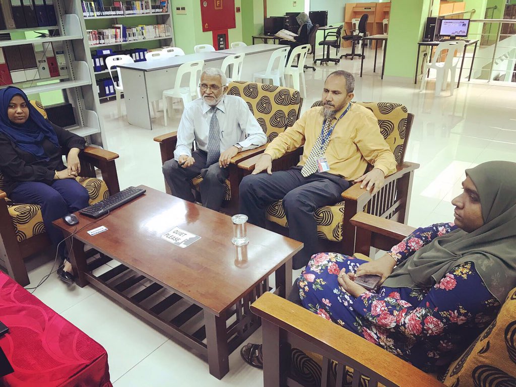 MNULibraries's tweet image. ✨It was a great pleasure to meet Sheikh Fayyaz Ali Manik and introduce our local database Saruna to him. We deeply appreciate his willingness and commitment to share his writings, books &amp;amp; articles under his authorship to Saruna database✨
#Mnulibraries #Saruna
