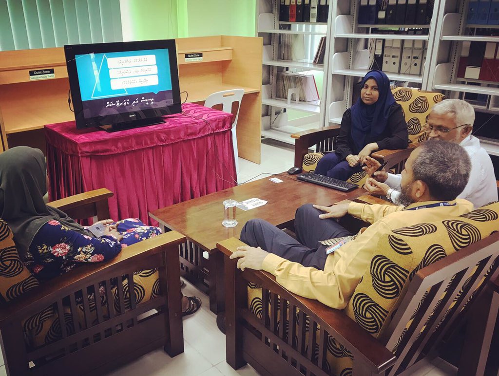 MNULibraries's tweet image. ✨It was a great pleasure to meet Sheikh Fayyaz Ali Manik and introduce our local database Saruna to him. We deeply appreciate his willingness and commitment to share his writings, books &amp;amp; articles under his authorship to Saruna database✨
#Mnulibraries #Saruna
