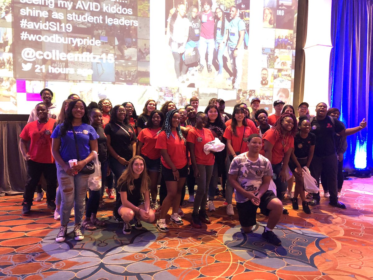 CravenCoAVID's tweet photo. The @nbhsbears were in the house at the #GeneralSession last night! This fine group of scholars traveled from NC to PA to support their teacher, #GayleHardy, as she shared her AVID story at #AVIDSI19 in Philadelphia. #AVIDStrong #CravenStrong #ThisIsAVID #SquadGoals #Bears https://t.co/l7jasdDGvU